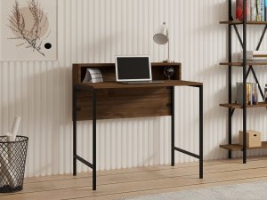 Písací stôl Uso - Walnut, Black