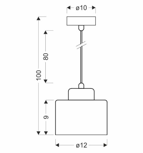 Závesná lampa WAMA 1xE27
