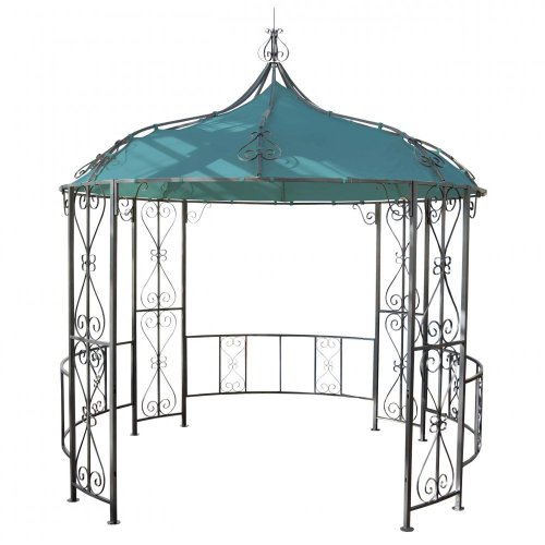 Zahradní pergola 3 x 3 m Almeria - BAREVNÁ VARIANTA: Hnědá / červená