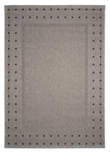 Kusový koberec Floorlux 20329 Silver/Black – na ven i na doma 80x150 cm