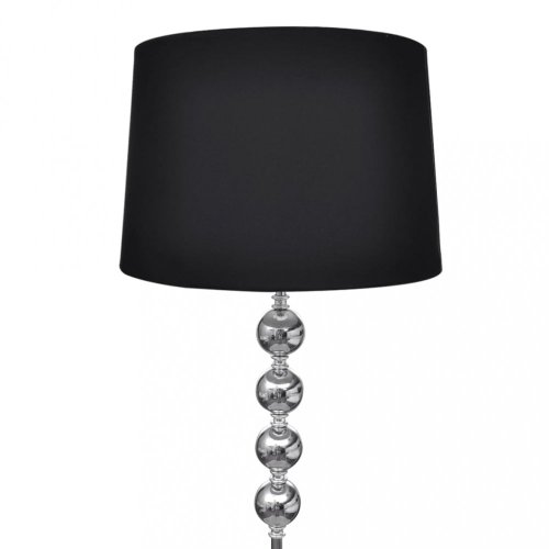 Stojací lampa látka / kov Dekorhome