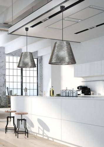 Závesná stropná lampa 1X60W E27 strieborná PLATINO