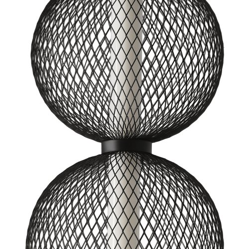 Drátěná závěsná lampa PUMA s kulovými stínidly 14 x 38 cm – designové osvětlení obývacího pokoje LED 3000K