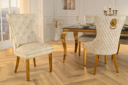 Chesterfield jedálenská stolička 2 ks FRIXON LION Dekorhome