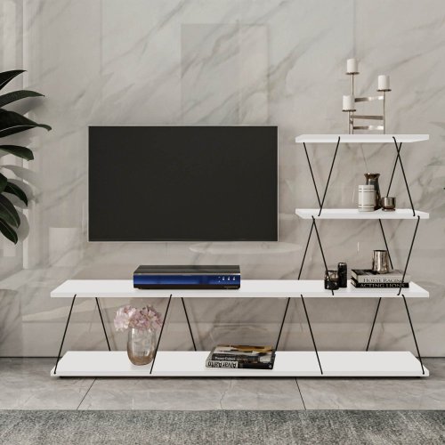 TV stolek Ilgaz - White
