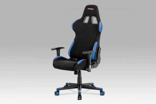 Kancelárska stolička KA-F02 látka / plast - BAREVNÁ VARIANTA: Modrá