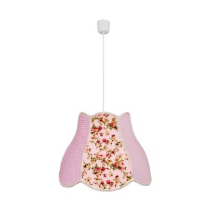 Závesná stropná lampa Zuza e27 ružová