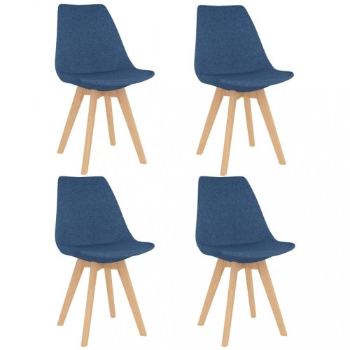 Jídelní set 4+1 buk / látka / plast Dekorhome