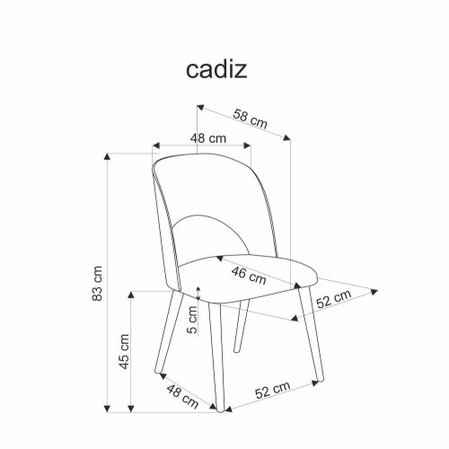 Jedálenská stolička CADIZ