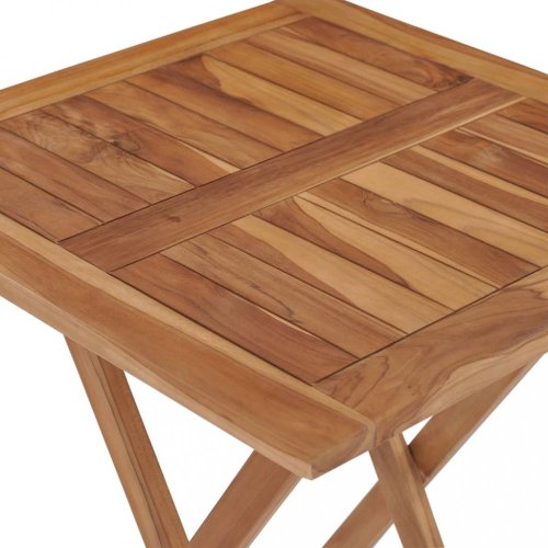 Skládací zahradní stolek 60x60 cm teakové dřevo Dekorhome