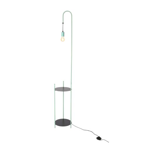 Čierno-zelená stojaca lampa Walk