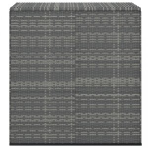 Zahradní úložný box PE ratan 100 x 49 x 103,5 cm šedý