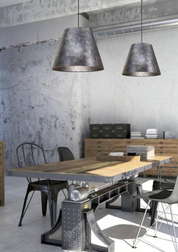 Závesná stropná lampa 1X60W E27 zlatá PLATINO