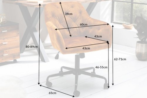 Kancelářské křeslo THEIA Dekorhome