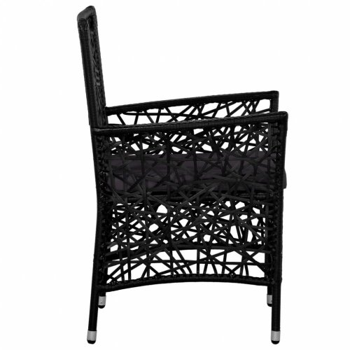 Záhradné stoličky 2 ks polyratan Dekorhome - BAREVNÁ VARIANTA: Čierna