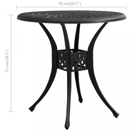 Záhradný stôl liaty hliník Dekorhome - BAREVNÁ VARIANTA: Bronzová