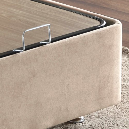 Rám manželskej postele s čelom Polo - Light Brown (140 x 190)