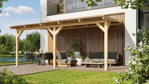 Drevená záhradná pergola 672