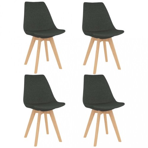 Jídelní set 4+1 buk / látka / plast Dekorhome