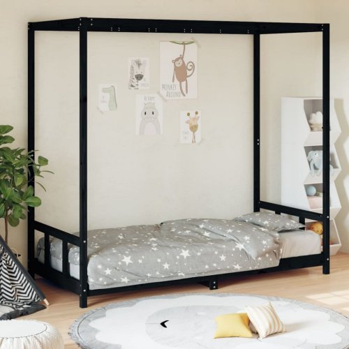 Detská posteľ s nebesami Dekorhome - ROZMER LÔŽKA: 90 x 200 cm