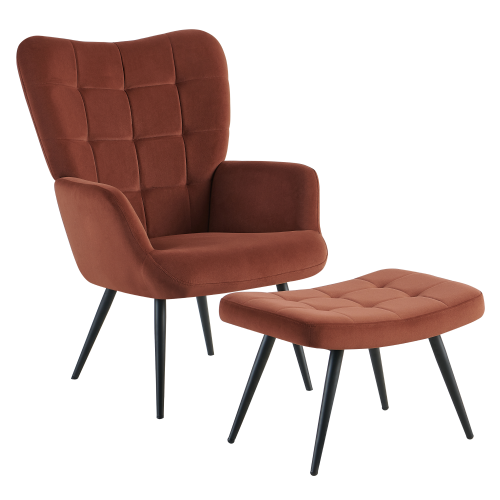 Křeslo s podnožkou HABEN