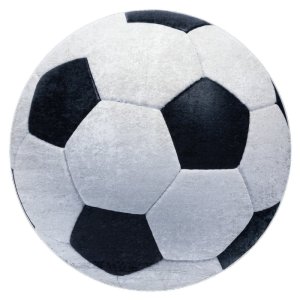 Dětský kusový koberec Bambino 2139 Football 160x160 (průměr) kruh