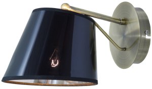 Nástěnná lampa 1xE14 25cm CORTEZ patina