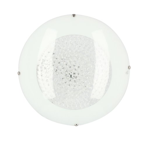 Bílá LED stropní lampa s krystaly Priština