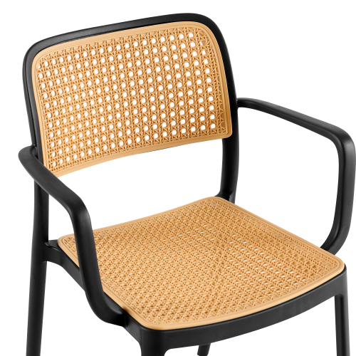 Stohovatelná židle RAVID TYP 2 - BAREVNÁ VARIANTA: Černá