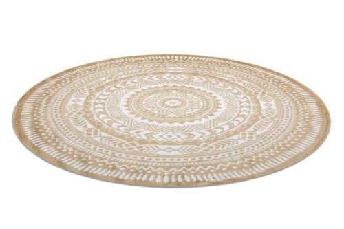 Kusový koberec Napkin gold kruh 100x100 (průměr) kruh