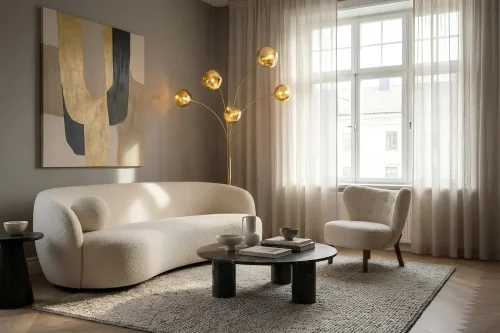 Stojací lampa ZAFIRA Dekorhome