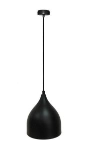 Závesná lampa Ystad 170mm LEDEA E27 40W kovová čierna