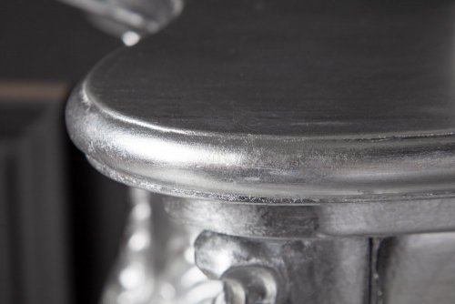 Konzolový stůl HYLLOS Dekorhome - BAREVNÁ VARIANTA: Stříbrná