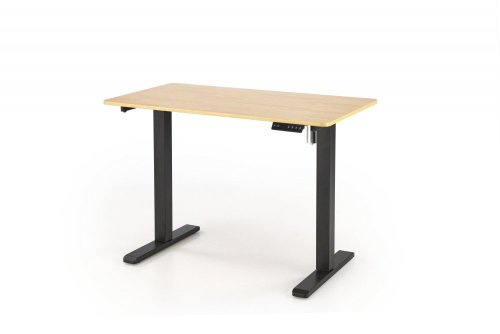Výškovo nastaviteľný písací stôl B53 - BAREVNÁ VARIANTA: Dub zlatý / biela