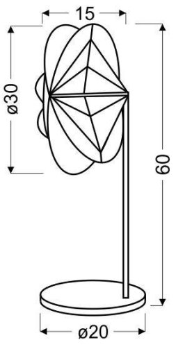 Stolní lampa Black Spider