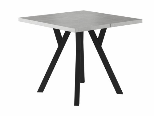 Rozkladací jedálenský stôl MERLIN - BAREVNÁ VARIANTA: Čierna / biela