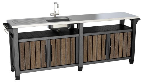 Záhradný stôl / skriňa s drezom UNITY CHEF 415L
