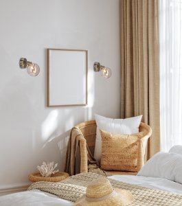 Nástenná lampa Rodia patina 1x40W g9 jantárové tienidlo