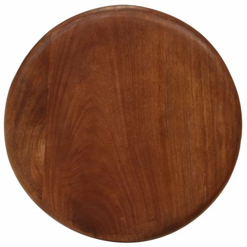 Barové stoličky 2 ks hnedá / čierna Dekorhome - DEKOR: Mangovníkové drevo
