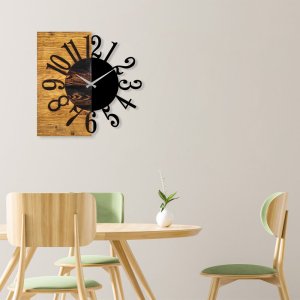 Dekorativní dřevěné nástěnné hodiny Wooden Clock 7