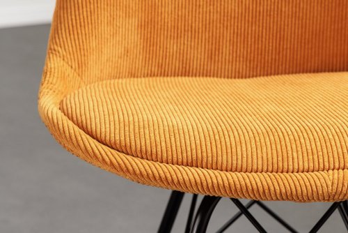 Jedálenská stolička 4 ks IKAROS menčester Dekorhome - BAREVNÁ VARIANTA: Svetlo hnedá
