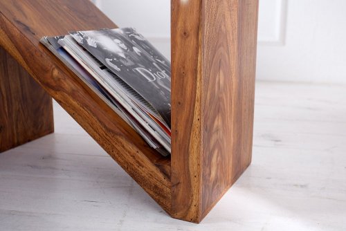 Odkládací stolek ZEUS Dekorhome - DEKOR: Sheeshamové dřevo