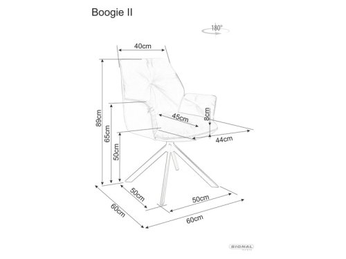 Otočné křeslo BOOGIE II
