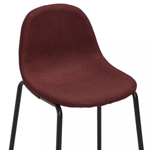 Barový set 5ks textil / bílá Dekorhome