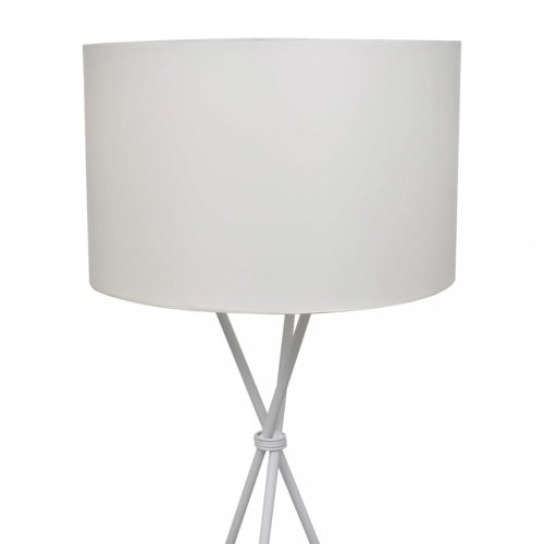 Stojací lampa látka / kov Dekorhome