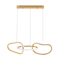 Závěsná lampa ANNELI francouzské zlato 30W LED 3000K bílý kryt