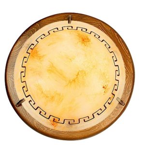 Stropné svietidlo 1X60W E27 hnedé ALABASTER