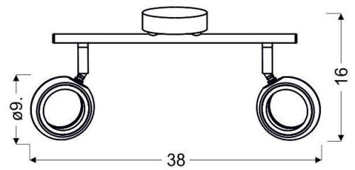 Nástenná lampa Aurelion LED pásik chróm 3000K