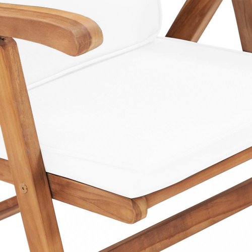 Polohovacie záhradné stoličky 2 ks teakové drevo Dekorhome - BAREVNÁ VARIANTA: Sivá