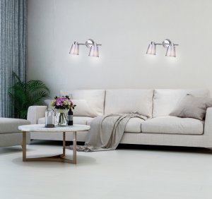 Nástenná lampa 2X40W E14 chróm PIN